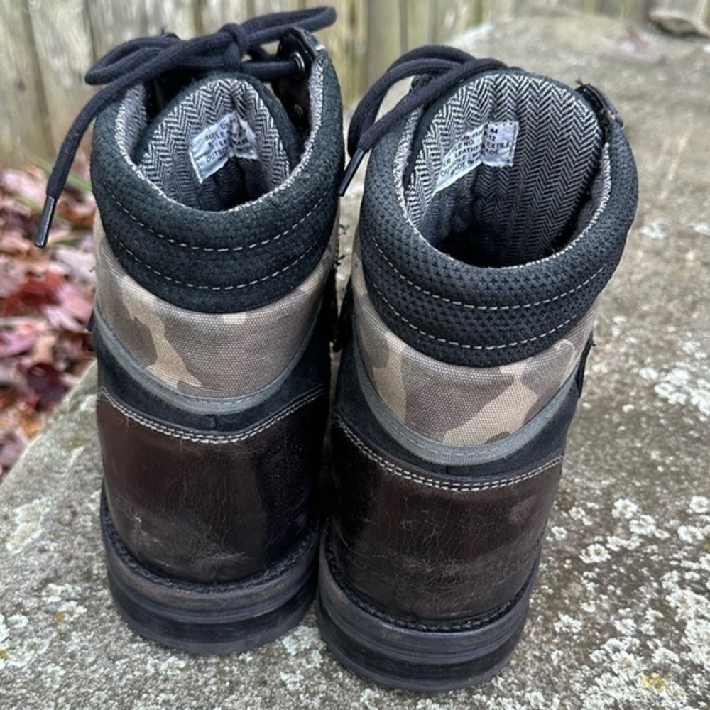 UNIONBAY Men’s Distressed Leather Mid-Top Boots - Size 11 - Picture 5 of 10
